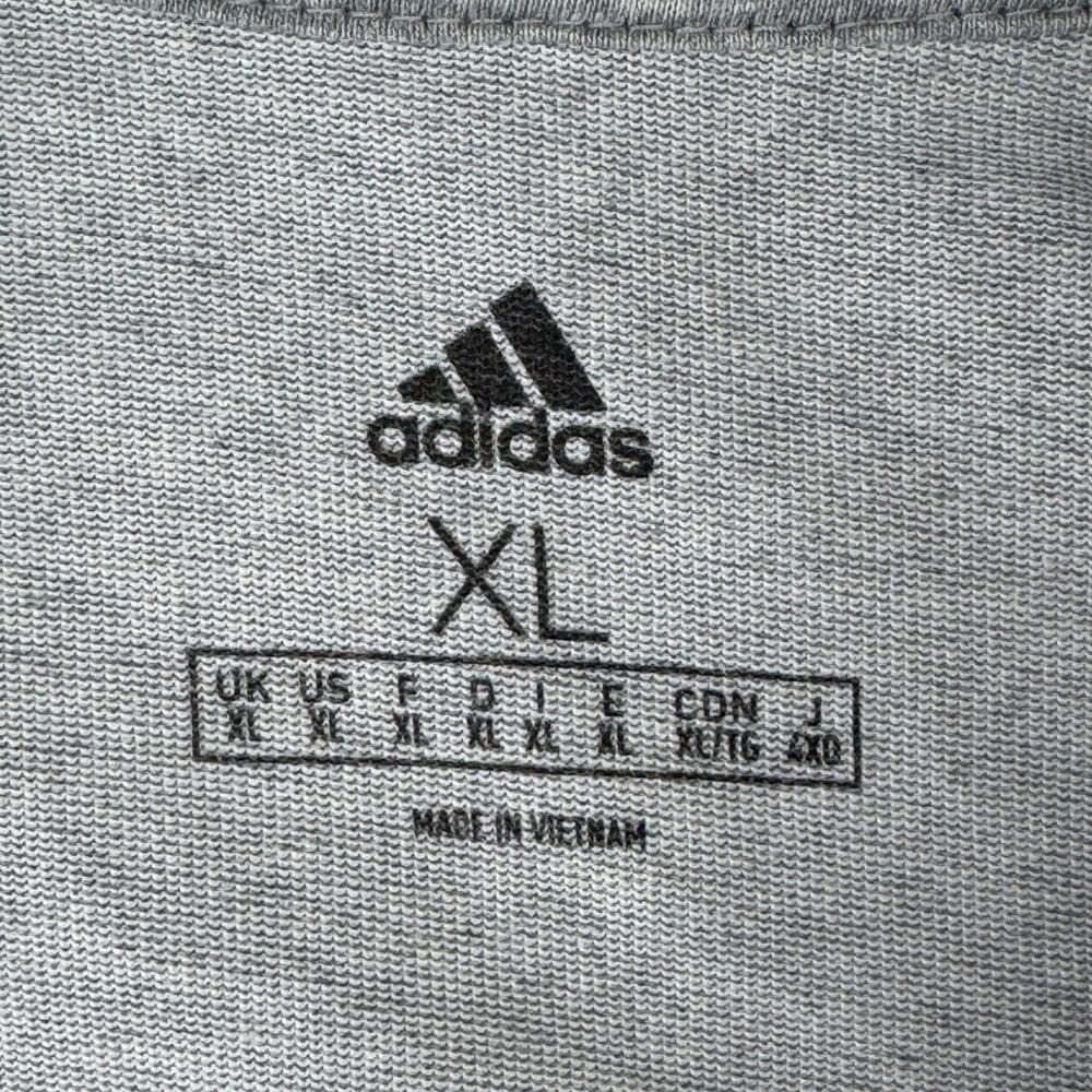 Adidas Grey Essentials Aeroready Graphic Logo Performance Hoodie Size XL - Picture 6 of 13